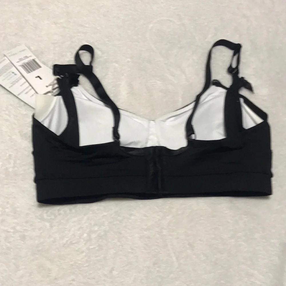 The Daily Pumping Black Nursing/Comfort Bra with Mesh Accent Large - Picture 2 of 5